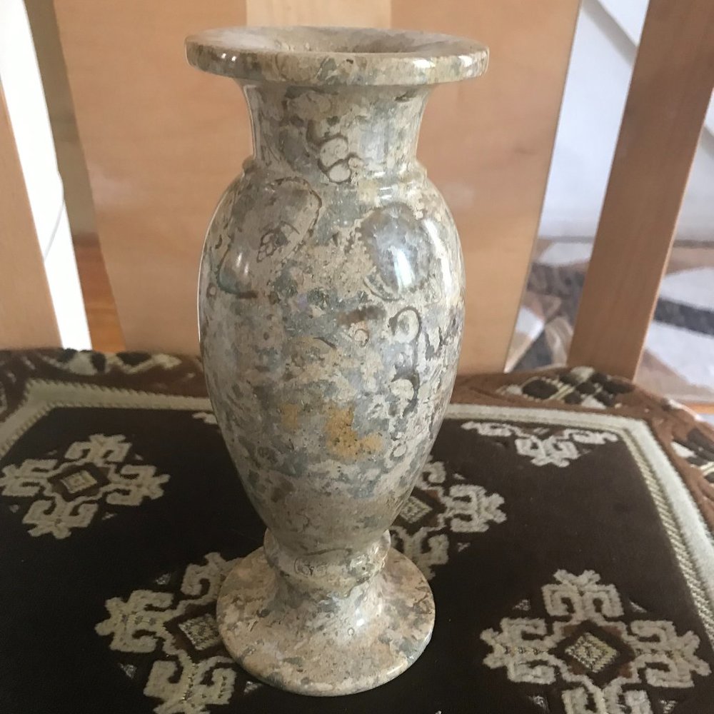 Fossil Stone Vases - 8" X 3 "
